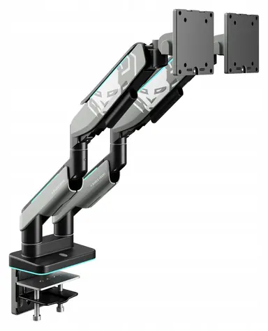 Diablo X-Arm Dual grau-schwarz / Arm für 2 Monitore / Bis zu 49 Zoll / RGB