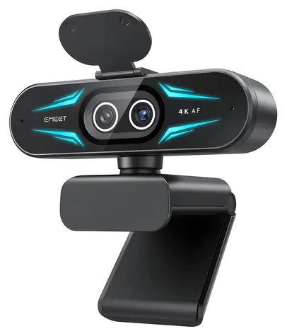 EMEET SmartCam C60E / Webcam / Dual-Objektiv / 4K30 / 1080p60 / 11-facher Zoom / USB-C