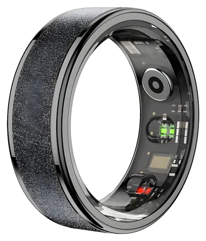 Colmi R10 Größe 9, schwarz / Smartring / Bluetooth 5.0 / 5 ATM / SpO2-Messung / Schlafüberwachung