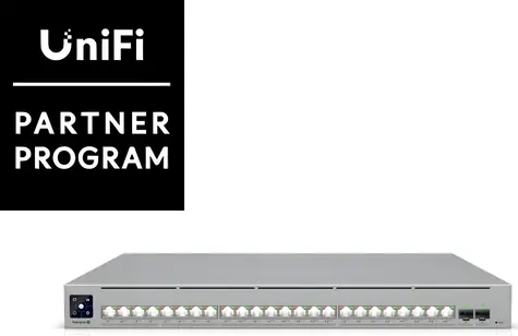 Ubiquiti UniFi Switch Enterprise Campus 24 PoE / Switch / 16× 10G RJ-45 PoE+++ / 8× 2.5G RJ-45 PoE+++ / 2× 25G SFP28