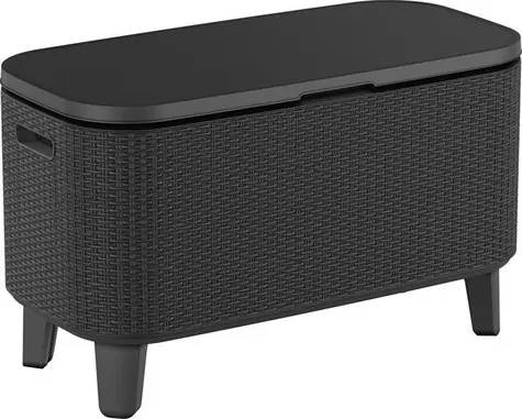 Keter Bevy Bar Cool Graphit / Gartentisch / Rattanoptik