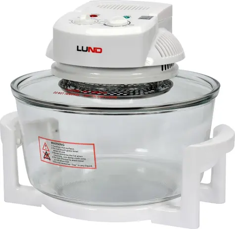 Lund Halogenbackofen 17L weiß / Halogenbackofen / 1400 W / 65-250 °C / 60-Minuten-Timer