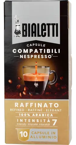 Bialetti Raffinato für Nespresso 10 Stück / Kapselkaffee