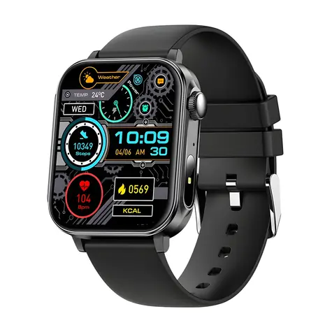 Colmi P80 schwarz / Smartwatch / 1,83"-Touchscreen / Bluetooth-Anrufe / IP67