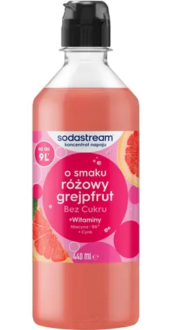SodaStream Pink Grapefruit Zero 440 ml / bis zu 9 Liter Getränk