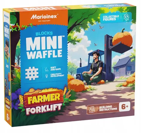 MARIOINEX Waffelbauern-Bausatz - Gabelstapler / 50 Teile