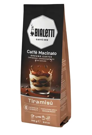 Bialetti Tiramisu Espresso 250 g / Gemahlener Kaffee / Tiramisu-Geschmack