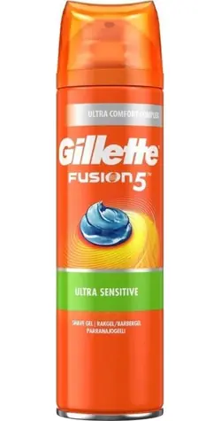 Gillette Fusion5 Ultra Sensitive / Rasiergel / 200 ml