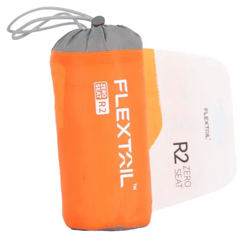 Flextail Zero Sitz R02 orange / Aufblasbare Sitzauflage / R 2,8 / 28 x 40 cm / 70 g