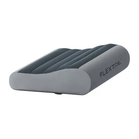 FLEXTAIL Aufblasbares Kissen Zero Pillow grau / Memory-Schaum / TPU-Luftkammer / 3-5 Atemzüge / 150 g
