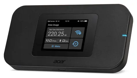 Acer Connect Enduro M4D schwarz / Mobiler WLAN-Router / Wi-Fi 6 / NanoSIM+eSIM / 4600 mAh