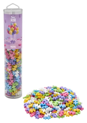 PLUS- PLUS Baukasten Pastellmix / 240 Teile / Tube