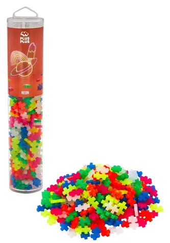 PLUS- PLUS Neon-Bausatz / 240 Teile / Röhre