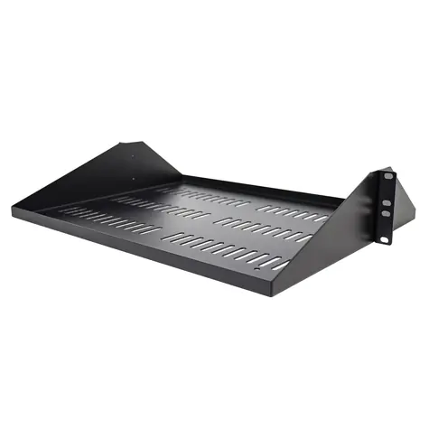 StarTech Rack-Einschub, belüftet, 2 HE, schwarz / Einschub / Tiefe: 35,6 cm / Tragfähigkeit: 91 kg / Breite: 483 mm