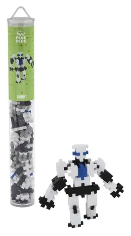 PLUS- PLUS Roboter-Bausatz / 100 Teile / Röhre