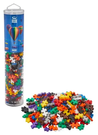 PLUS- PLUS Grundmischungs-Bausatz / 240 Teile / Tube