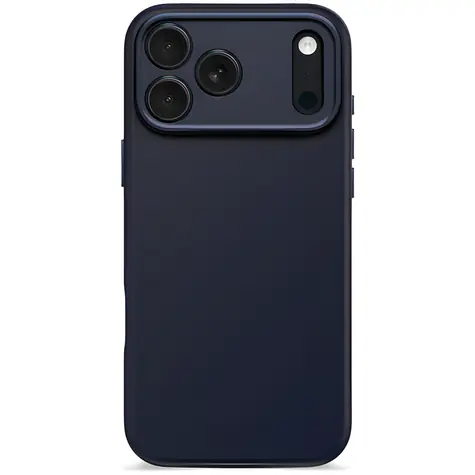 Decoded Antimikrobielle Silikon-Rückseite für iPhone 17 Pro Max, dunkelblau / Schutzhülle / Silikon / antimikrobiell