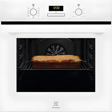 Electrolux EOF3H40BW weiß / Einbaubackofen / 65 l / Energieeffizienzklasse A / AquaClean / Heißluftkonvektion