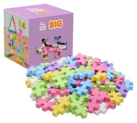 PLUS- PLUS Big Pastell-Mix-Bauset / 100 Teile