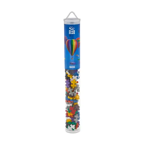 PLUS- PLUS Basis-Baukasten / 100 Teile / Röhre / Farbmix