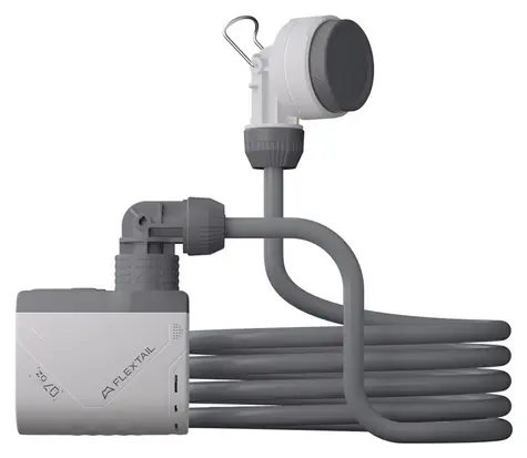 Flextail Mini-Dusche weiß / Tragbare Dusche mit Pumpe / IPX7 / USB-C