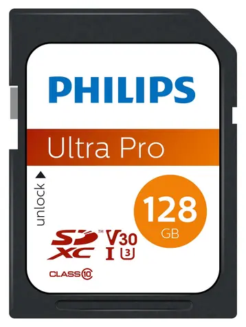Philips SDXC 128 GB / Speicherkarte / Klasse 10 / UHS-I U3 / V30 / A1