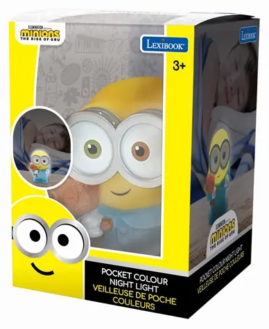 Lexibook 3D Minion Taschenlampe / Nachtlicht / LED / 4 Farben / 3x LR44