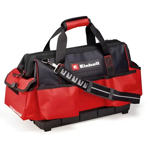 Einhell E-Case schwarz/rot / Werkzeugtasche / Tragkraft 30 kg / 6 Außentaschen