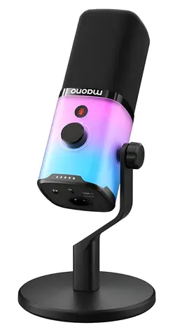 Maono PD100X schwarz / Dynamisches Mikrofon / XLR / USB-C / 40 - 16000 Hz / RGB