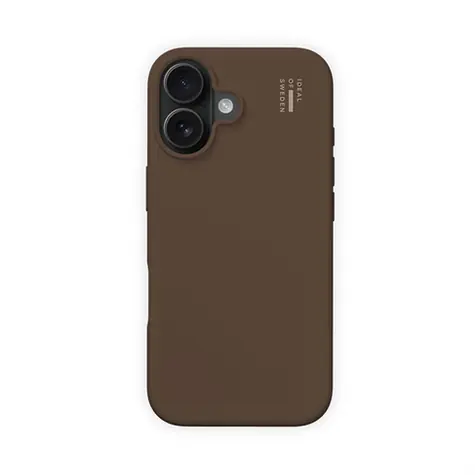 Ideal Silikonhülle für iPhone 16, Farbe: Mokka-Mousse / Schutzhülle / MagSafe / Silikon