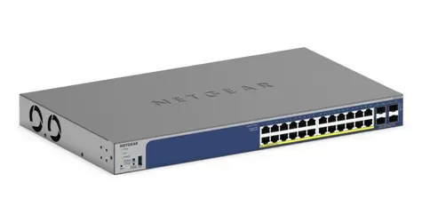 Netgear GS728TX / Switch / 24× 10/100/1000 Mbit/s / 4× SFP+ / SMART L2+ / ohne PoE