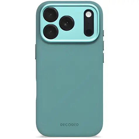 Decoded Antimikrobielle Silikon-Rückseite für iPhone 17 Pro, Retro-Blau / Schutzhülle / Silikon / Antimikrobiell