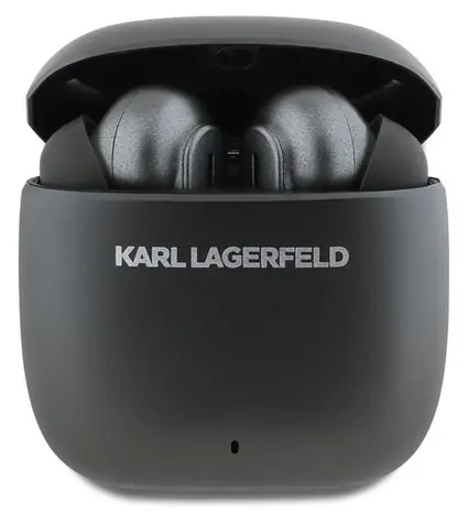 Karl Lagerfeld Logo Kopfhörer (verlängert, schwarz) / Kabellose True Wireless Stereo-Kopfhörer (TWS) / ANC/ENC-Geräuschunterdrückung / In-Ear