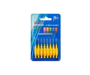 Denticol P01 0,7 mm / Interdentalbürste / flacher Griff / 8+8 Stück