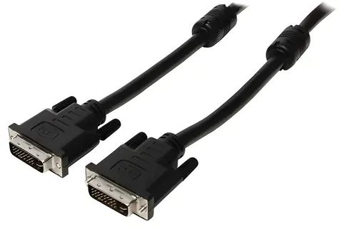Valueline DVI-I-Kabel 24+5 Stecker/Stecker schwarz / Videokabel / 2 m