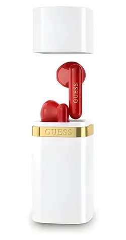 Guess Lipstick Shape TWS weiß / Kabellose In-Ear-Kopfhörer