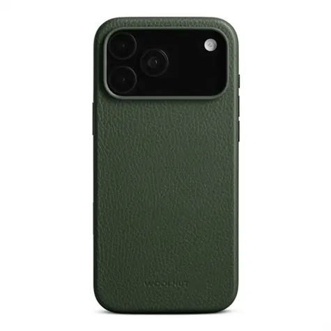 Grüne Woolnut-Lederhülle / Schutzhülle / Leder / Apple iPhone 17 Pro Max