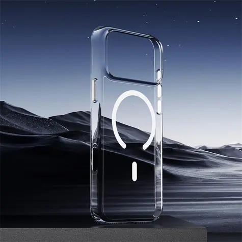 Comma Glass Series Magnetische Hülle für Apple iPhone 17, transparent / Schutzhülle / Magnetisch