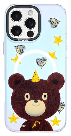 Devia Canvas Series Magnetische Hülle Sternenbär / Schutzhülle / iPhone 16 PLUS / MagSafe