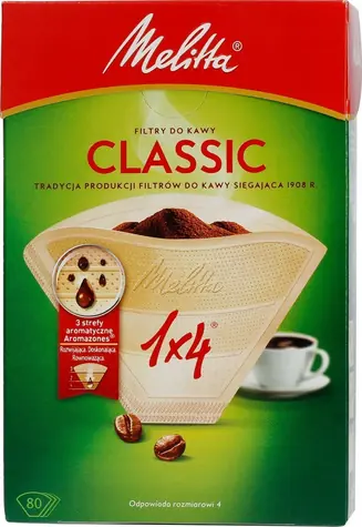 Melitta Gourmet Intense / Kaffeefilter / Papier / Größe 4 / 80 Stück