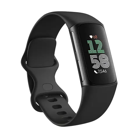 FitBit Charge 6 schwarz / Fitnessarmband / Aktivitätstracker / Touchscreen / Bluetooth / Android / iOS