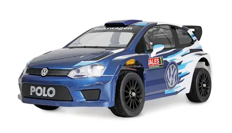 AMEWI RC-Car Hyper Go VW Polo R WRC Blau/Weiß / Brushless / Allradantrieb / 1:10 / RTR / 47 km/h