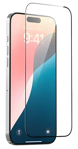 Devia Van Series Schwarz / Schutzglas / Apple iPhone 16 PLUS/ 15 PLUS / Antistatisch