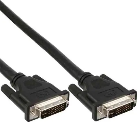 Inline DVI-D schwarz / DVI-Kabel / 3 m