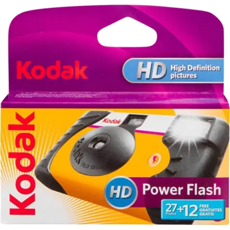 Kodak Power Flash 27+12 / Einwegkamera / Blitz / 39 Aufnahmen