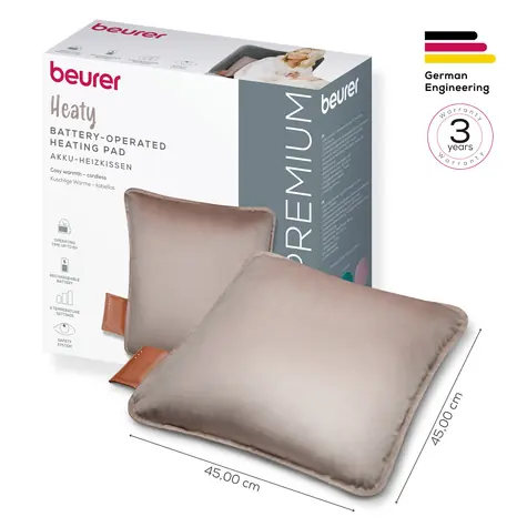 BEURER HK 77 Wärmecreme / Akku-Heizkissen / 3 Temperaturstufen / kabellos