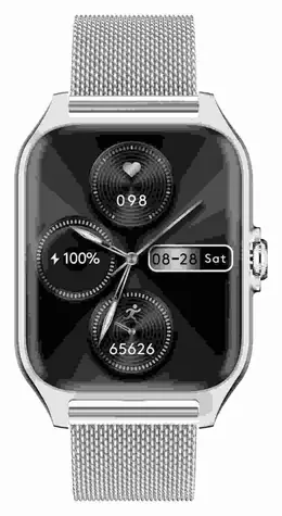 Garett GRC Activity 2 silber / Smartwatch / 1,78" AMOLED / Bluetooth-Anrufe / IP67