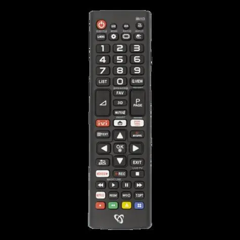 Sbox Universalfernbedienung für LG -Fernseher / Fernbedienung / Reichweite 8 m / 2x AAA