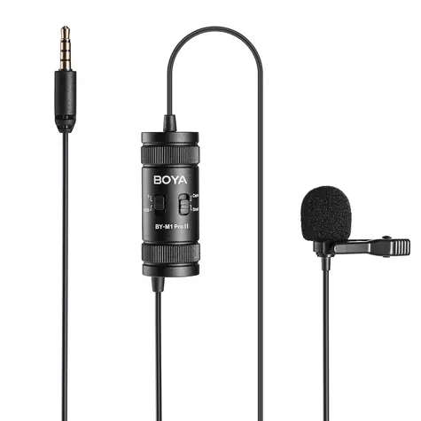 Boya BY-M1 Pro II schwarz / Ansteckmikrofon / kabelgebunden / TRRS