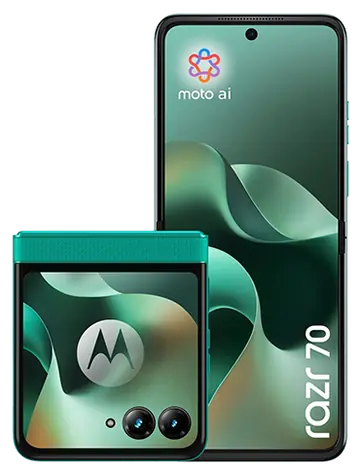 Motorola Razr 70 5G Dunkelgrün / Mobiltelefon / 6,9" AMOLED / 120 Hz / 8 GB / 256 GB / 5G